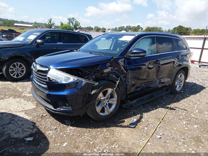2015 Toyota Highlander VIN 5TDYKRFH5FS040305 IAAI salvage auction — FRONT END, Salvage Title, sold $5,200 on 2026-07-23 (photo 2)