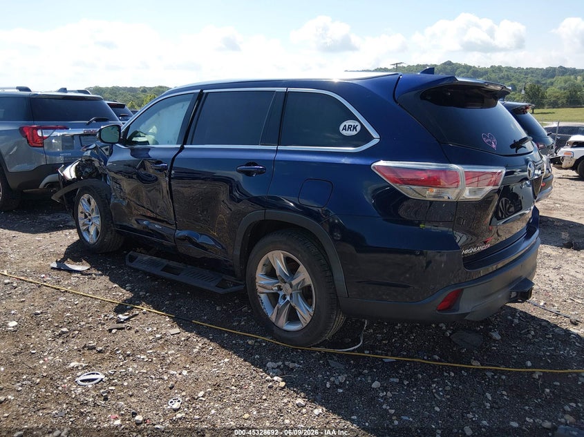 2015 Toyota Highlander VIN 5TDYKRFH5FS040305 IAAI salvage auction — FRONT END, Salvage Title, sold $5,200 on 2026-07-23 (photo 3)