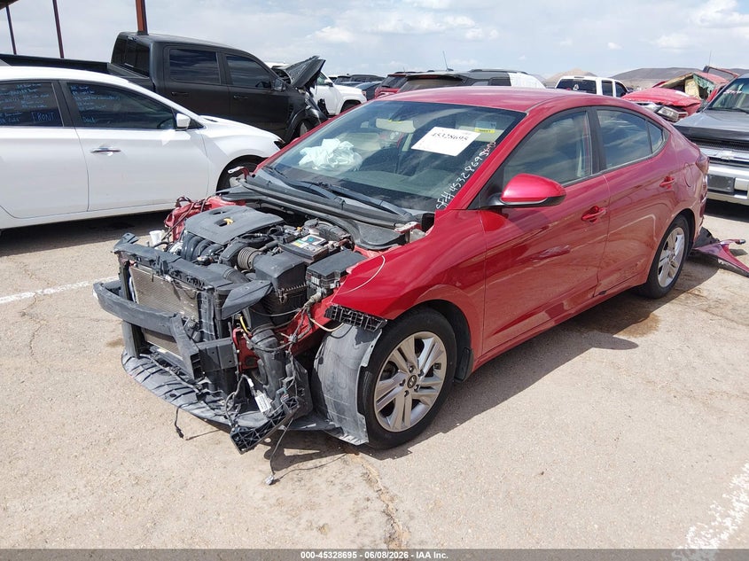 2020 Hyundai Elantra VIN 5NPD84LFXLH607029 IAAI salvage auction — FRONT END, Salvage Title, sold $1,250 on 2026-07-22 (photo 2)