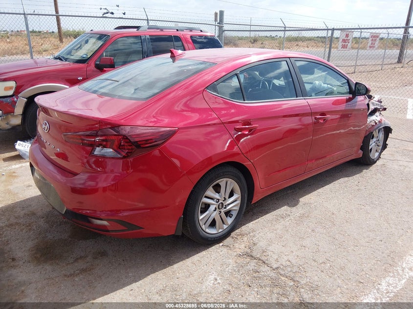 2020 Hyundai Elantra VIN 5NPD84LFXLH607029 IAAI salvage auction — FRONT END, Salvage Title, sold $1,250 on 2026-07-22 (photo 4)