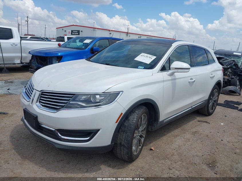 2016 Lincoln Mkx VIN 2LMTJ8LP7GBL45598 IAAI salvage auction — RIGHT FRONT, Salvage Title, sold $1,700 on 2026-07-29 (photo 2)