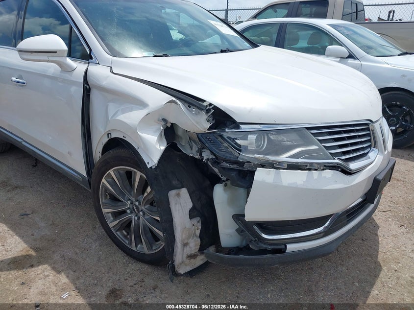 2016 Lincoln Mkx VIN 2LMTJ8LP7GBL45598 IAAI salvage auction — RIGHT FRONT, Salvage Title, sold $1,700 on 2026-07-29 (photo 6)