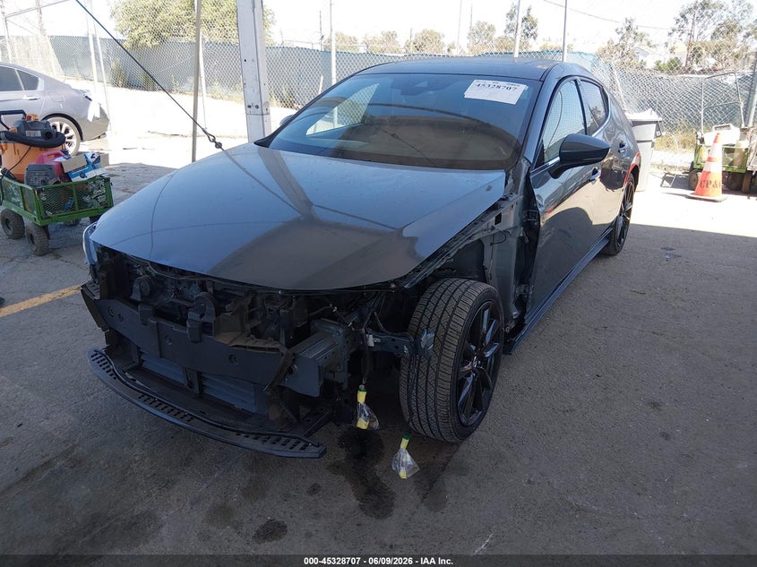 2019 Mazda 3 VIN JM1BPANM7K1133096 IAAI salvage auction — LEFT FRONT, Salvage Title, sold $3,850 on 2026-07-12 (photo 2)
