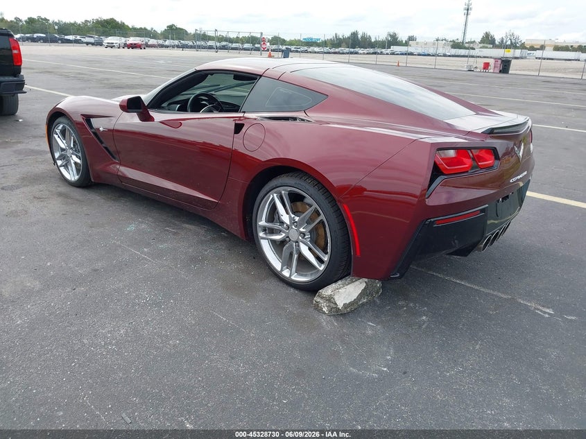 2016 Chevrolet Corvette VIN 1G1YD2D71G5112838 IAAI salvage auction — WATER/FLOOD, Salvage Title, sold $22,450 on 2026-07-16 (photo 3)