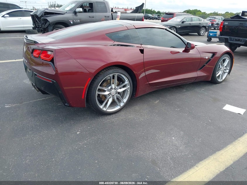 2016 Chevrolet Corvette VIN 1G1YD2D71G5112838 IAAI salvage auction — WATER/FLOOD, Salvage Title, sold $22,450 on 2026-07-16 (photo 4)