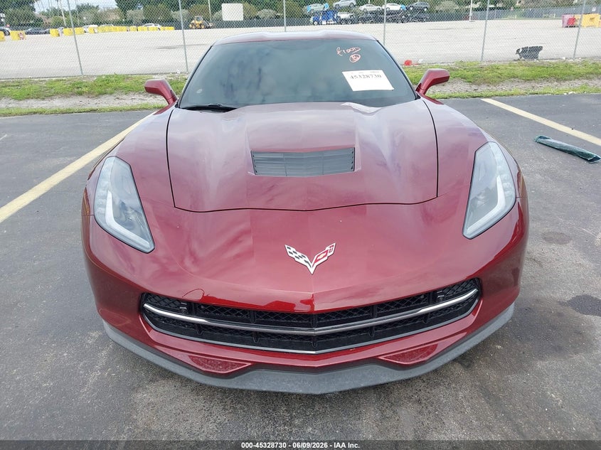 2016 Chevrolet Corvette VIN 1G1YD2D71G5112838 IAAI salvage auction — WATER/FLOOD, Salvage Title, sold $22,450 on 2026-07-16 (photo 6)