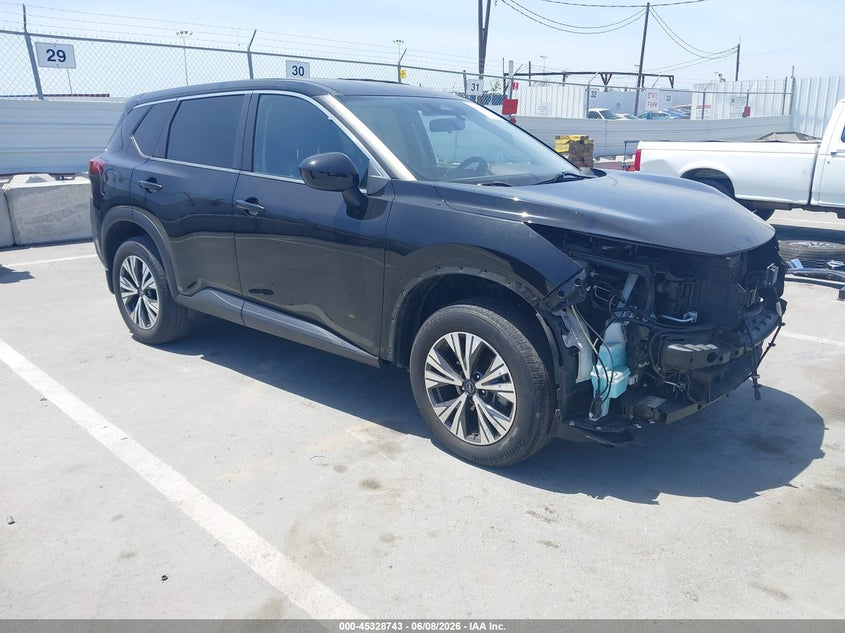 2023 Nissan Rogue VIN JN8BT3BA8PW427140 IAAI salvage auction — FRONT END, Salvage Title, sold $6,225 on 2026-07-08 (photo 1)
