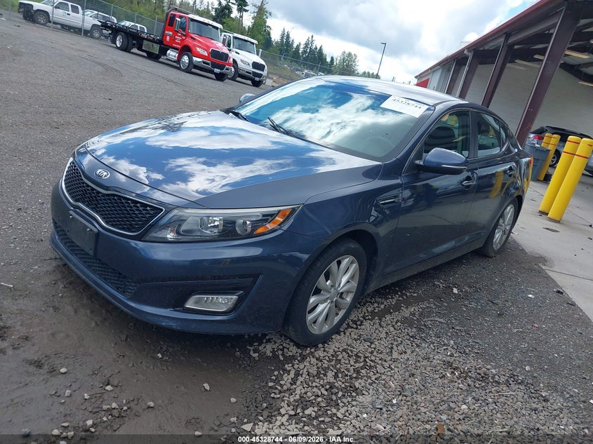 2015 Kia Optima VIN 5XXGM4A70FG443620 IAAI salvage auction — THEFT, Salvage Title, sold $850 on 2026-07-09 (photo 2)