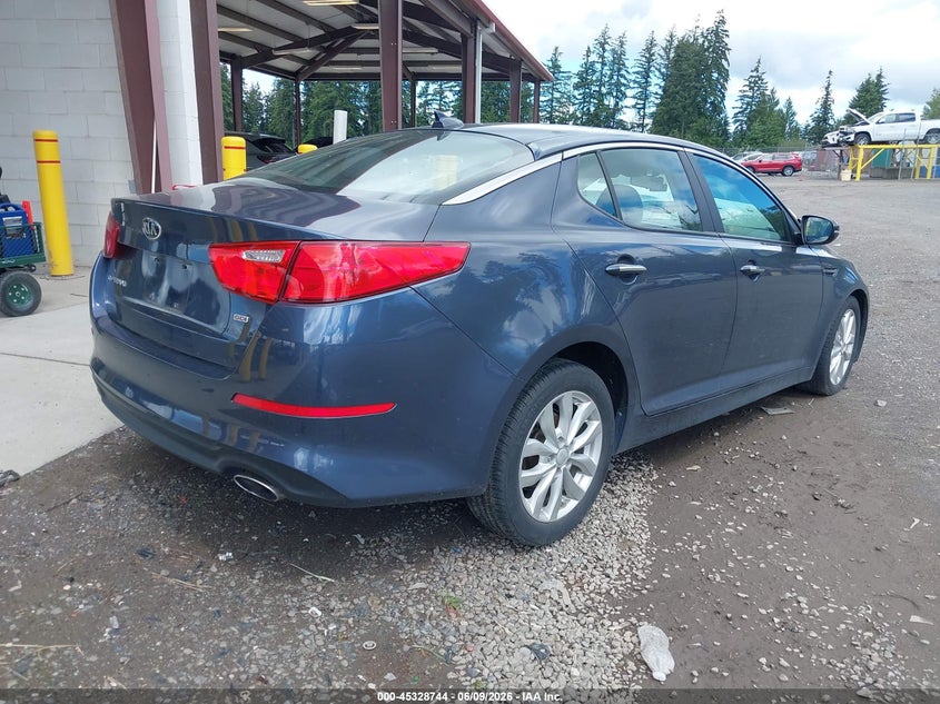2015 Kia Optima VIN 5XXGM4A70FG443620 IAAI salvage auction — THEFT, Salvage Title, sold $850 on 2026-07-09 (photo 4)