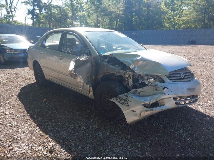 2004 Toyota Corolla VIN JTDBR32E642019073 IAAI salvage auction — FRONT & REAR, Clear (New Jersey), sold $575 on 2026-07-08 (photo 1)