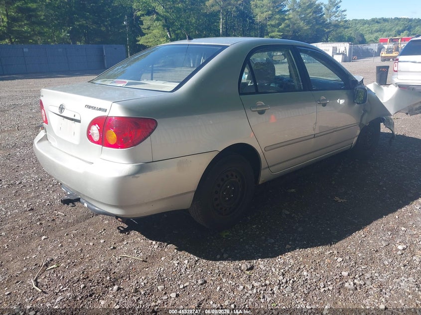2004 Toyota Corolla VIN JTDBR32E642019073 IAAI salvage auction — FRONT & REAR, Clear (New Jersey), sold $575 on 2026-07-08 (photo 4)