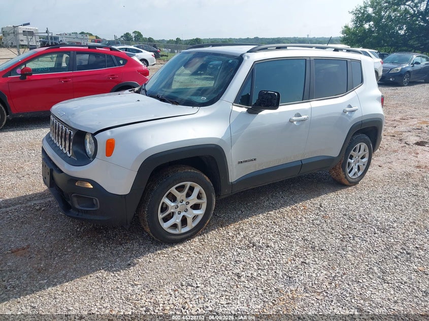 2017 Jeep Renegade VIN ZACCJBBB9HPF33085 IAAI salvage auction — HAIL, Salvage Title, sold $2,600 on 2026-07-13 (photo 2)