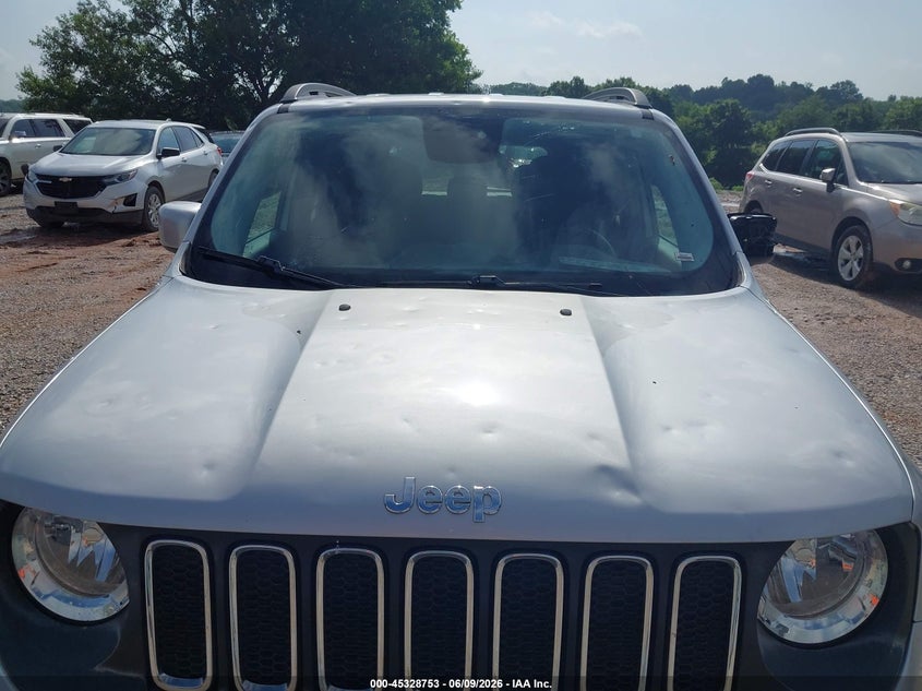 2017 Jeep Renegade VIN ZACCJBBB9HPF33085 IAAI salvage auction — HAIL, Salvage Title, sold $2,600 on 2026-07-13 (photo 6)