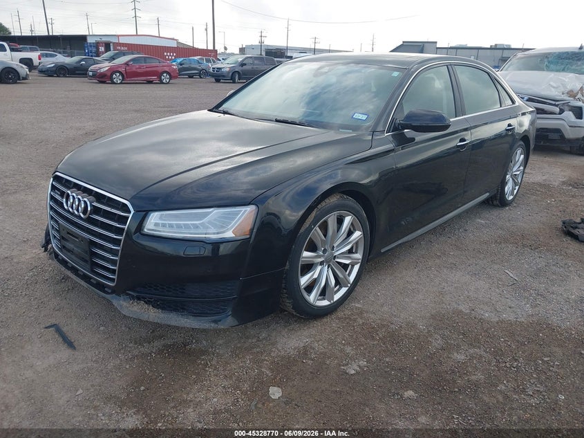 2017 Audi A8 VIN WAU44AFD2HN012457 IAAI salvage auction — WATER/FLOOD, Salvage Title, sold $2,050 on 2026-07-15 (photo 2)