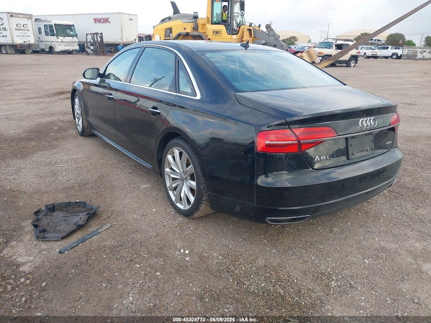 2017 Audi A8 VIN WAU44AFD2HN012457 IAAI salvage auction — WATER/FLOOD, Salvage Title, sold $2,050 on 2026-07-15 (photo 3)