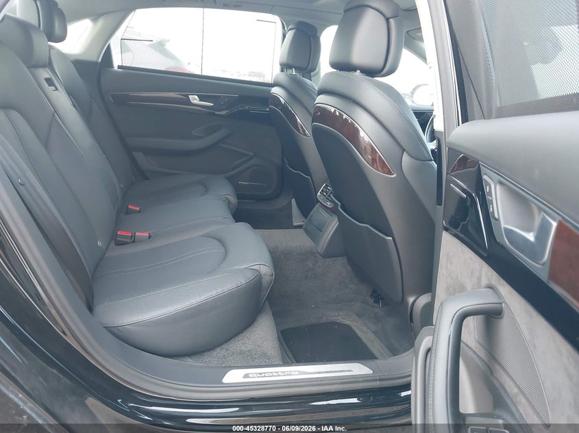 2017 Audi A8 VIN WAU44AFD2HN012457 IAAI salvage auction — WATER/FLOOD, Salvage Title, sold $2,050 on 2026-07-15 (photo 8)
