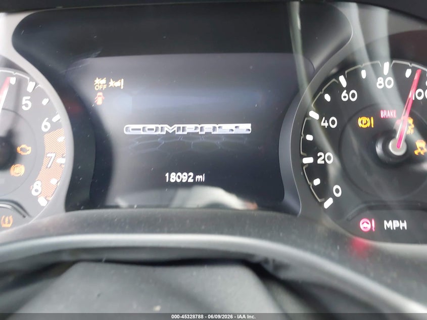 2025 Jeep Compass VIN 3C4NJDBN0ST607086 IAAI salvage auction — FRONT END, Original (Texas), sold $4,150 on 2026-08-28 (photo 7)