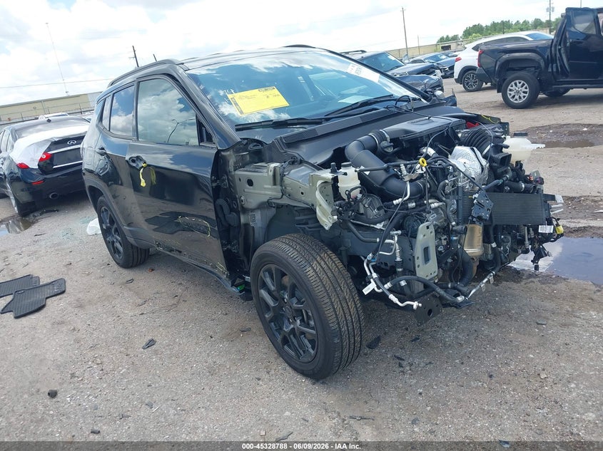 2025 Jeep Compass VIN 3C4NJDBN0ST607086 IAAI salvage auction — FRONT END, Original (Texas), sold $4,150 on 2026-08-28 (photo 1)