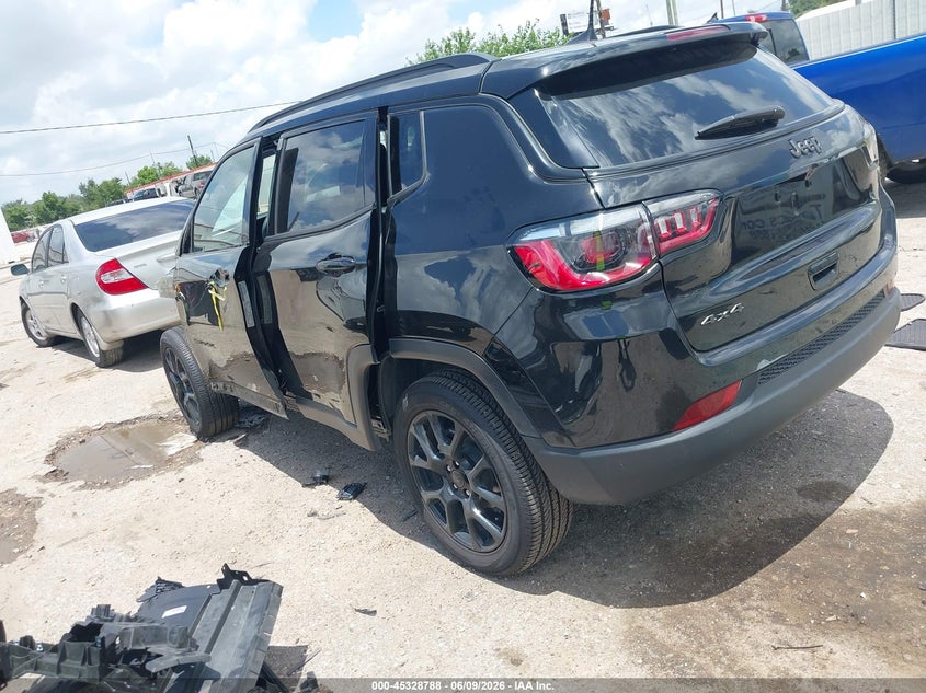 2025 Jeep Compass VIN 3C4NJDBN0ST607086 IAAI salvage auction — FRONT END, Original (Texas), sold $4,150 on 2026-08-28 (photo 3)