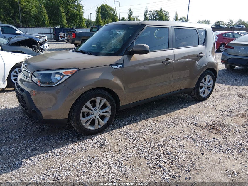 2015 Kia Soul VIN KNDJP3A54F7166064 IAAI salvage auction — REAR END, Repossessed (Missouri), sold $25 on 2026-07-30 (photo 2)