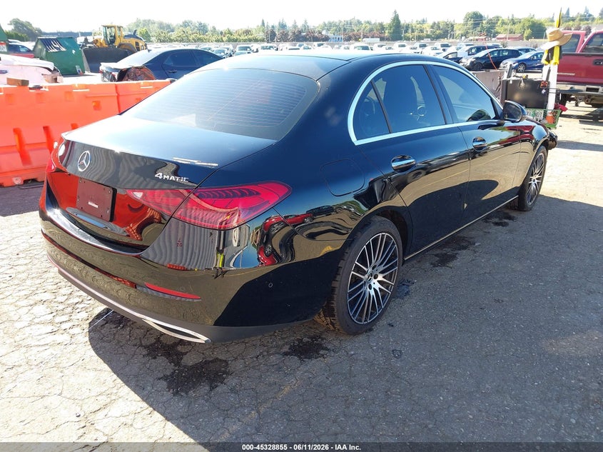 2024 Mercedes-benz C-klasse VIN W1KAF4HB9RR216895 IAAI salvage auction — FRONT END, Salvage (Oregon), sold $16,600 on 2026-07-30 (photo 4)