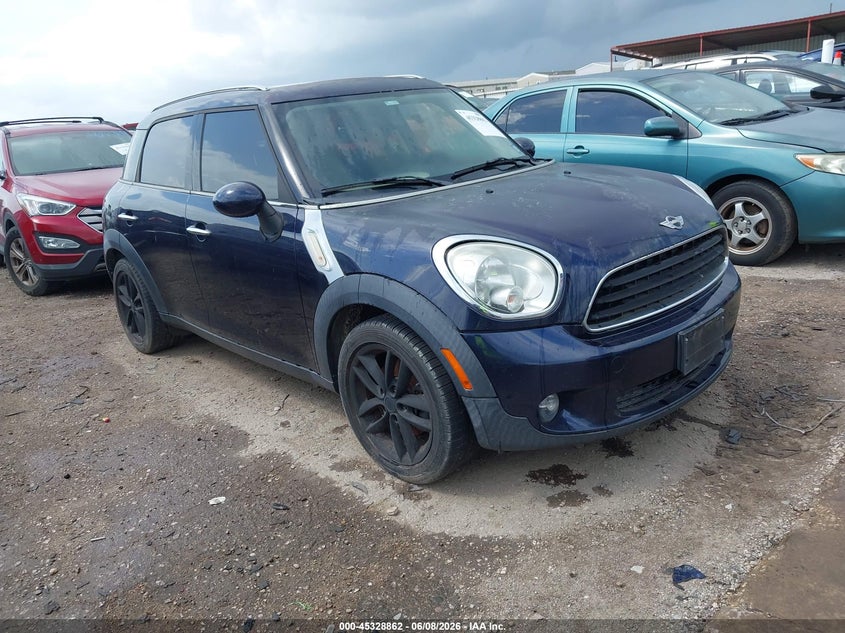 2011 Mini Cooper VIN WMWZB3C58BWM01285 IAAI salvage auction — NORMAL WEAR, Original (Texas), sold $600 on 2026-07-21 (photo 1)