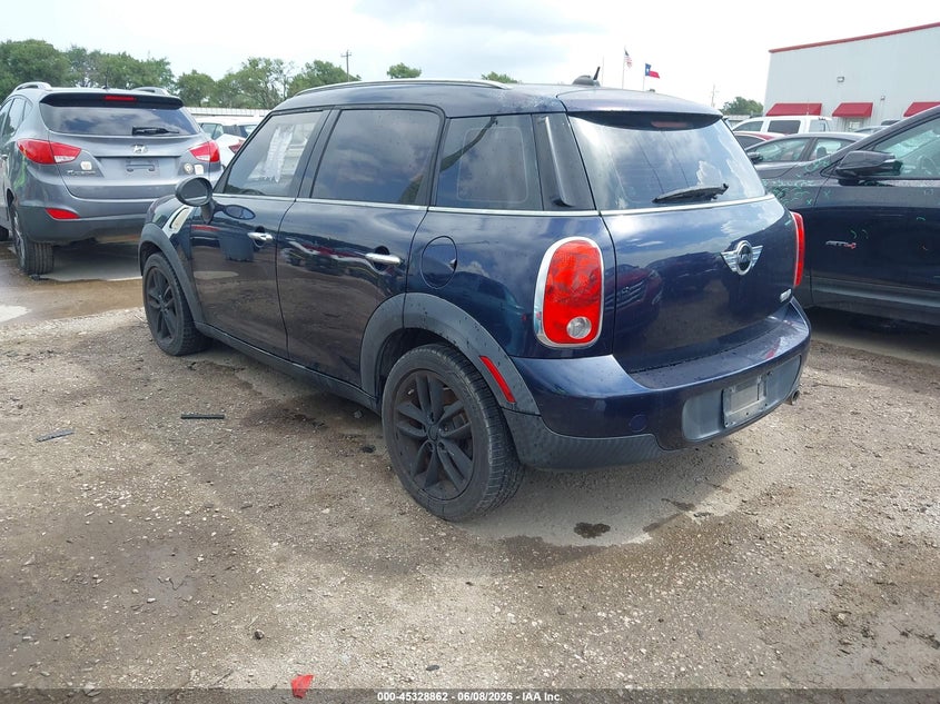 2011 Mini Cooper VIN WMWZB3C58BWM01285 IAAI salvage auction — NORMAL WEAR, Original (Texas), sold $600 on 2026-07-21 (photo 3)