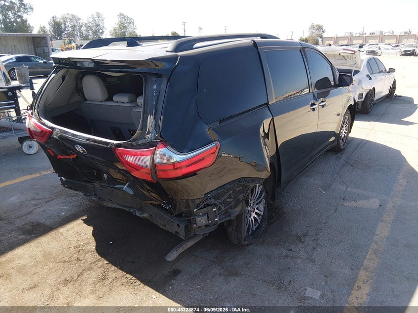 2020 Toyota Sienna VIN 5TDYZ3DC3LS039245 IAAI salvage auction — REAR END, Salvage Title, sold $4,150 on 2026-07-29 (photo 4)