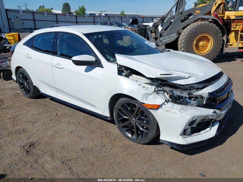 2021 Honda Civic VIN SHHFK7H44MU409547 IAAI salvage auction — FRONT END, Bill Of Sale (Washington), sold $5,300 on 2026-07-07 (photo 1)
