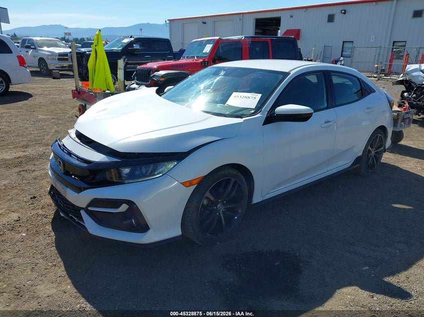 2021 Honda Civic VIN SHHFK7H44MU409547 IAAI salvage auction — FRONT END, Bill Of Sale (Washington), sold $5,300 on 2026-07-07 (photo 2)