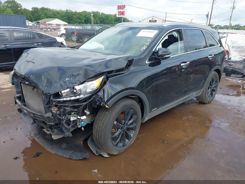 2020 Kia Sorento VIN 5XYPHDA58LG707502 IAAI salvage auction — FRONT END, Salvage (Indiana), sold $3,150 on 2026-07-28 (photo 2)