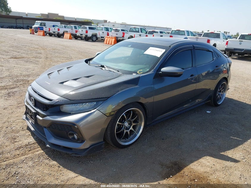 2017 Honda Civic VIN SHHFK7H91HU418112 IAAI salvage auction — RIGHT REAR, Salvage (California), sold $4,000 on 2026-07-20 (photo 2)
