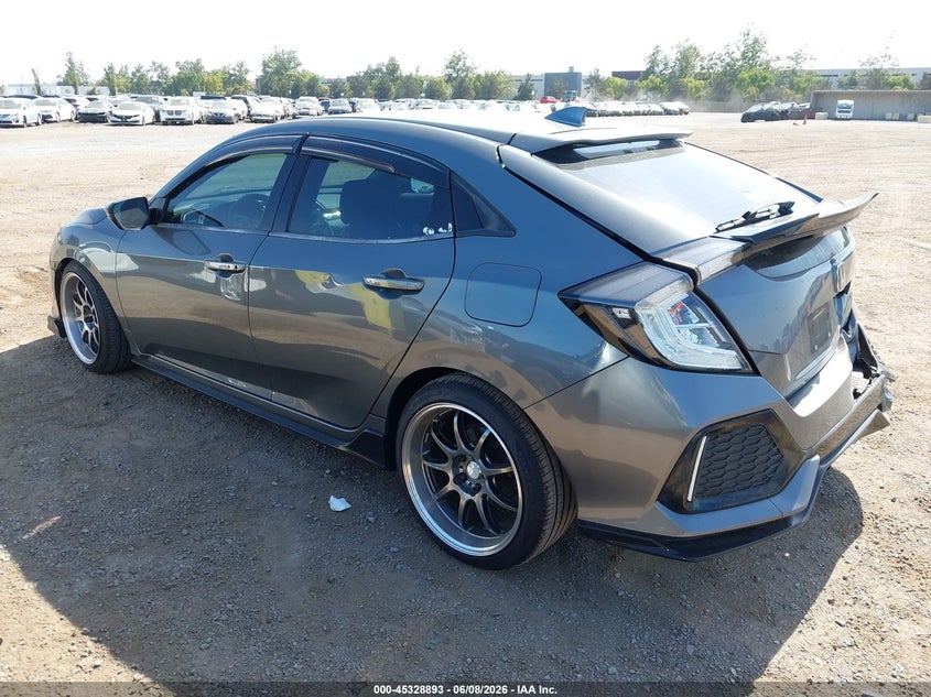 2017 Honda Civic VIN SHHFK7H91HU418112 IAAI salvage auction — RIGHT REAR, Salvage (California), sold $4,000 on 2026-07-20 (photo 3)