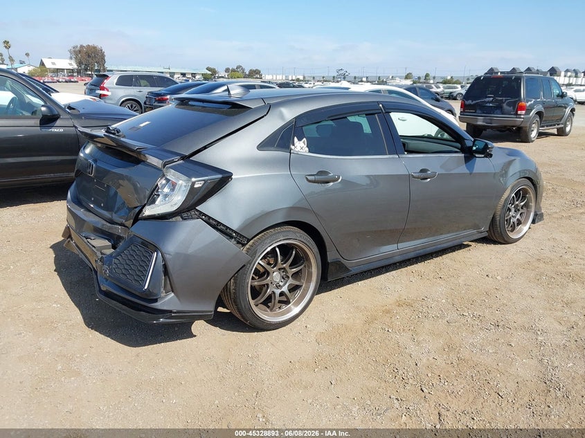 2017 Honda Civic VIN SHHFK7H91HU418112 IAAI salvage auction — RIGHT REAR, Salvage (California), sold $4,000 on 2026-07-20 (photo 4)