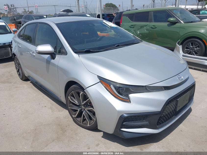 2020 Toyota Corolla VIN JTDS4RCE2LJ023688 IAAI salvage auction — REAR END, Salvage Title, sold $7,800 on 2026-07-22 (photo 1)