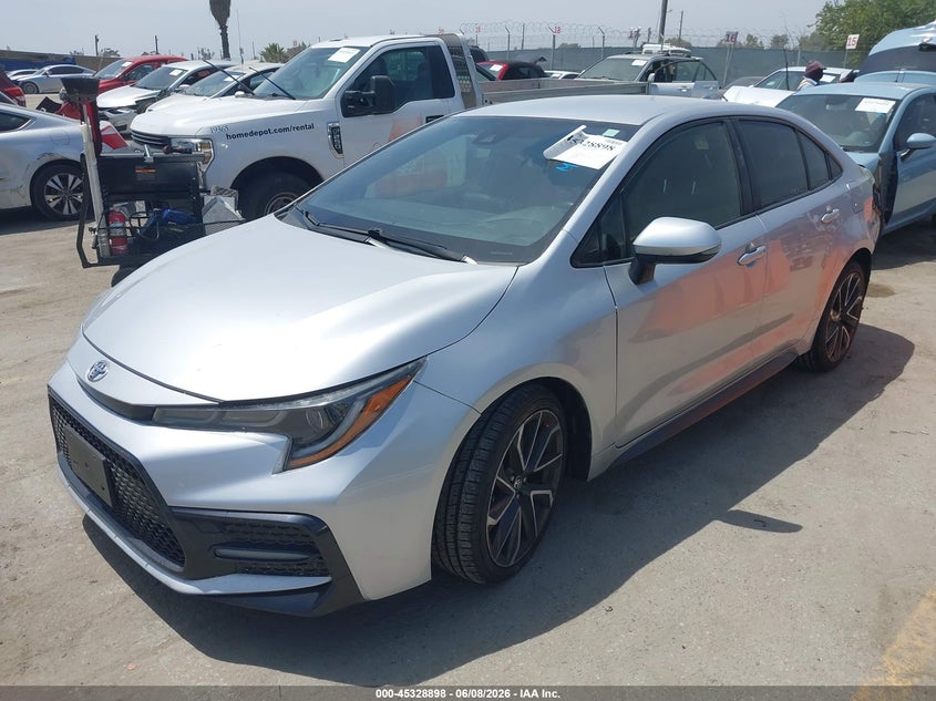 2020 Toyota Corolla VIN JTDS4RCE2LJ023688 IAAI salvage auction — REAR END, Salvage Title, sold $7,800 on 2026-07-22 (photo 2)