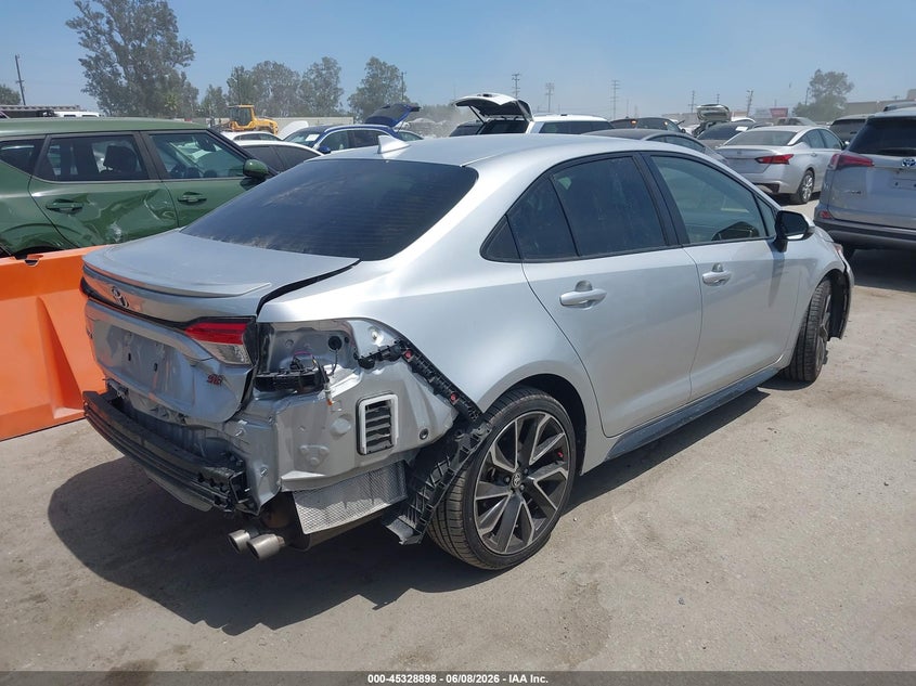 2020 Toyota Corolla VIN JTDS4RCE2LJ023688 IAAI salvage auction — REAR END, Salvage Title, sold $7,800 on 2026-07-22 (photo 4)