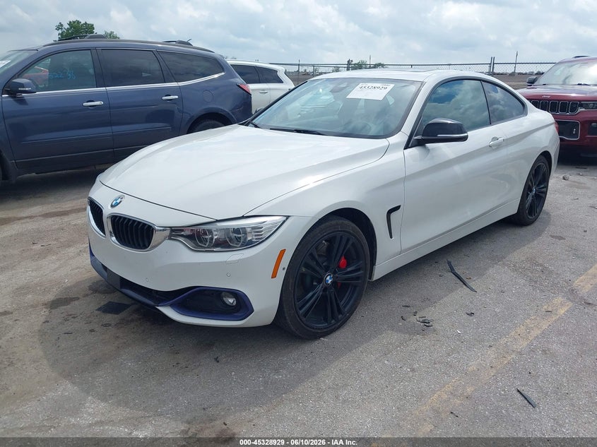 2014 BMW 4er VIN WBA3R5C56EK188300 IAAI salvage auction — HAIL, Salvage (Iowa), sold $5,500 on 2026-07-14 (photo 2)