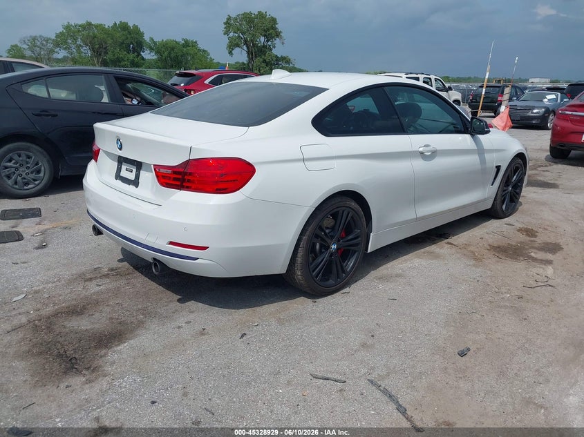 2014 BMW 4er VIN WBA3R5C56EK188300 IAAI salvage auction — HAIL, Salvage (Iowa), sold $5,500 on 2026-07-14 (photo 4)