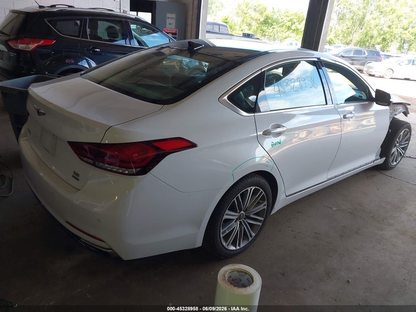 2019 Genesis G80 VIN KMTFN4JE4KU327740 IAAI salvage auction — FRONT END, Salvage Title, sold $4,450 on 2026-07-22 (photo 4)