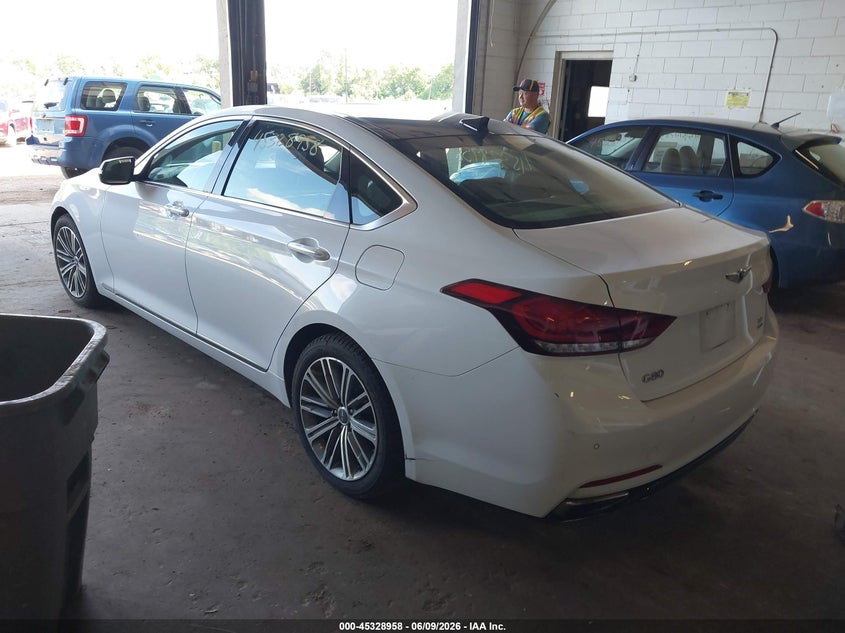 2019 Genesis G80 VIN KMTFN4JE4KU327740 IAAI salvage auction — FRONT END, Salvage Title, sold $4,450 on 2026-07-22 (photo 3)