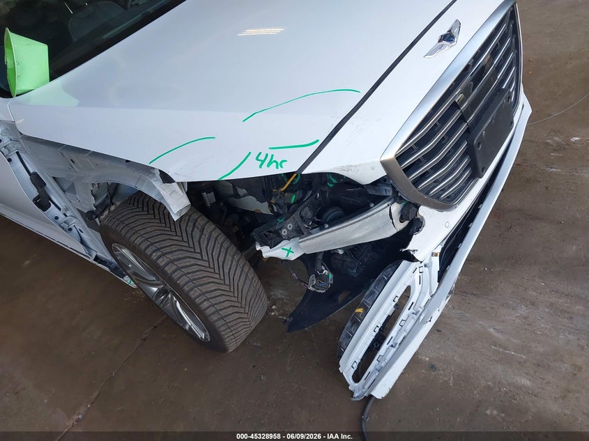 2019 Genesis G80 VIN KMTFN4JE4KU327740 IAAI salvage auction — FRONT END, Salvage Title, sold $4,450 on 2026-07-22 (photo 6)