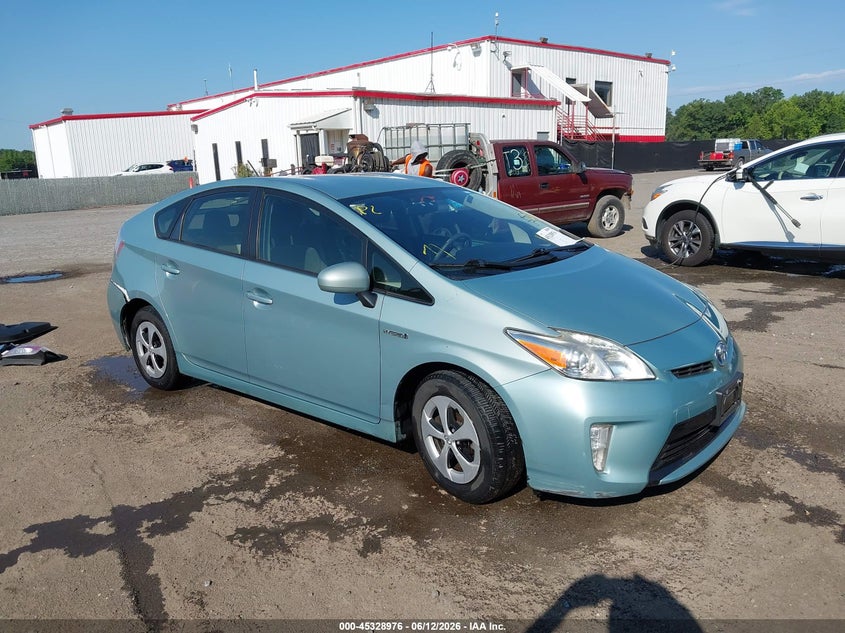 2012 Toyota Prius VIN JTDKN3DU9C1491322 IAAI salvage auction — SIDE, Salvage - 75% Or Less (Maryland), sold $2,500 on 2026-07-15 (photo 1)