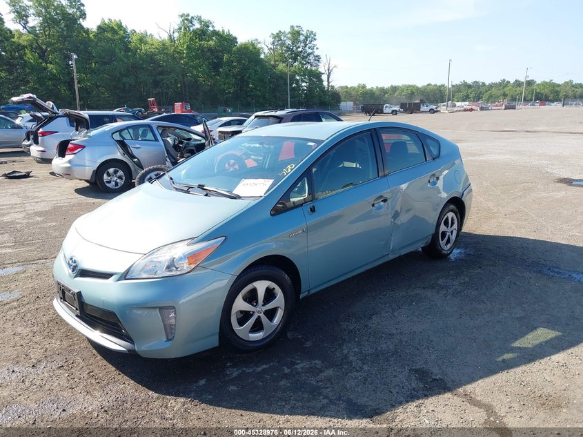 2012 Toyota Prius VIN JTDKN3DU9C1491322 IAAI salvage auction — SIDE, Salvage - 75% Or Less (Maryland), sold $2,500 on 2026-07-15 (photo 2)