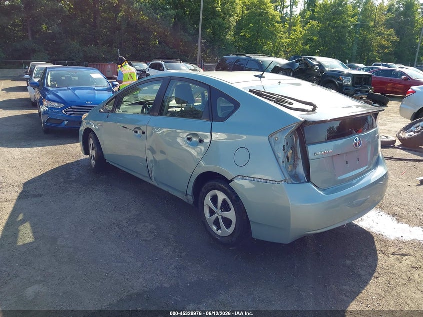 2012 Toyota Prius VIN JTDKN3DU9C1491322 IAAI salvage auction — SIDE, Salvage - 75% Or Less (Maryland), sold $2,500 on 2026-07-15 (photo 3)