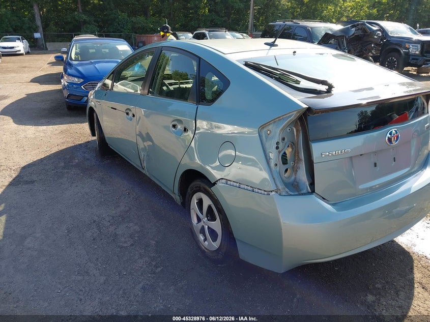 2012 Toyota Prius VIN JTDKN3DU9C1491322 IAAI salvage auction — SIDE, Salvage - 75% Or Less (Maryland), sold $2,500 on 2026-07-15 (photo 6)