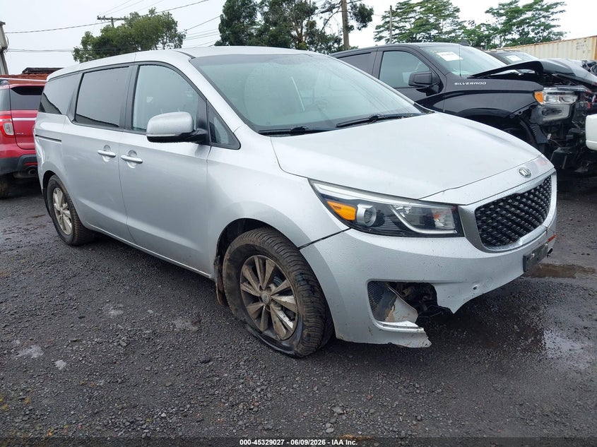2018 Kia SEDONA VIN KNDMB5C16J6380232 IAAI salvage auction — UNDERCARRIAGE, Salvage Title, sold $300 on 2026-07-21 (photo 1)