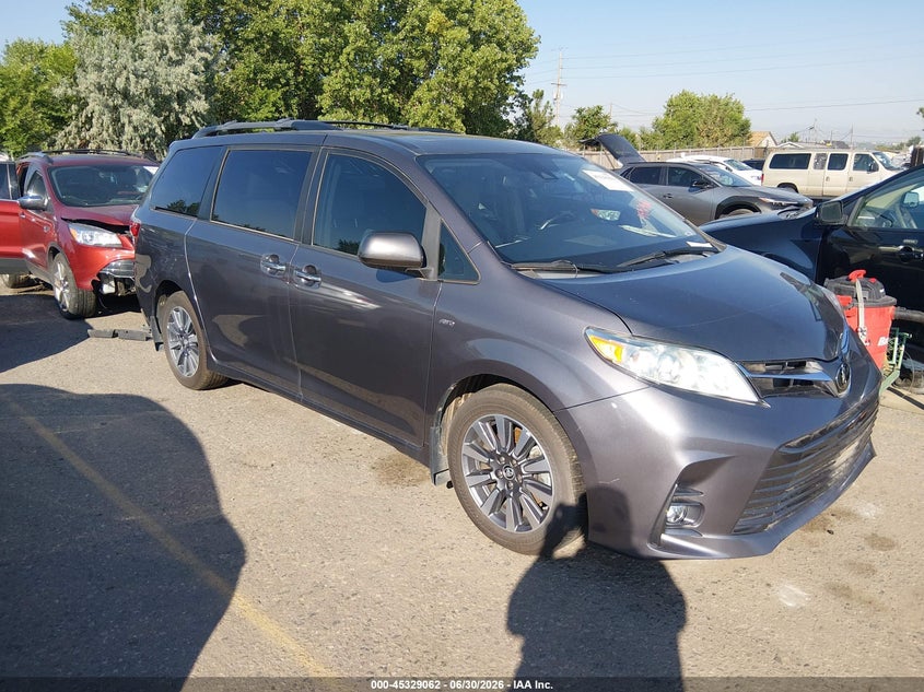 2019 Toyota Sienna VIN 5TDDZ3DCXKS225863 IAAI salvage auction — UNKNOWN, Clear (Colorado), sold $18,950 on 2026-07-07 (photo 1)