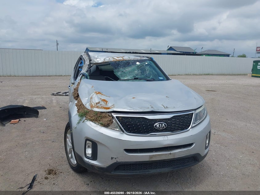 2014 Kia Sorento VIN 5XYKT3A69EG535723 IAAI salvage auction — ROLLOVER, Salvage (Texas), sold $500 on 2026-07-22 (photo 6)