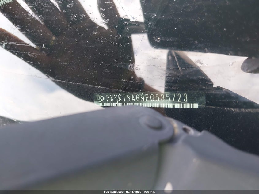 2014 Kia Sorento VIN 5XYKT3A69EG535723 IAAI salvage auction — ROLLOVER, Salvage (Texas), sold $500 on 2026-07-22 (photo 9)